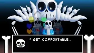 showcase ultra!sans undertale phase 1 at 2   (Sans battles x )