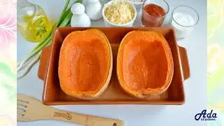 ★ШЕДЕВРАЛЬНО!★ ФАРШИРОВАННАЯ ТЫКВА-СПАГЕТТИ КУРИЦЕЙ ★