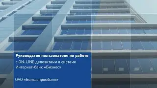 Руководство пользователя по работе с ON-LINE депозитами в системе Интернет-банк «Бизнес»