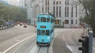 Crazy tram  "Ding Ding" in Hong Kong 2018