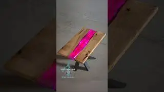 LED & textured Purple resin table, epoxy from 