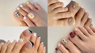 IDEAS DE DECORACIONES PARA LAS UÑAS DE LOS PIES 🤍.