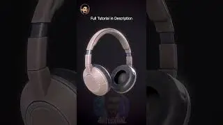 360° Render of 3D Headphones | Blender & Substance Painter  