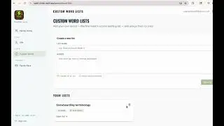 How to Add Custom Word Lists in Spell Strike Parent Dashboard