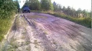 дорога пересохла смочили колёса
