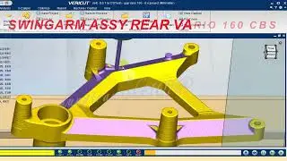 SWINGARM ASSY REAR VARIO 160 CBS Machining | Check G_Code & Mô Phỏng Quá Trình Gia Công CNC 👈 👈