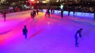 Ice skating in Munich-Karlsplatz