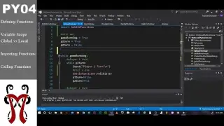 PY04: Function Definition and Calls, Variable Scope
