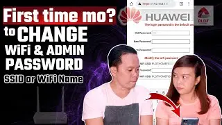 HOW to CHANGE PLDT Home Fibr  HUAWEI WiFi password, ADMIN password, and SSID WiFi name using Phone