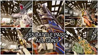 Season 5 Battle Pass all guns with weapon inspection #codm #s5