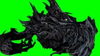 dragon animation comp green screen plus at the end how it might look