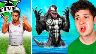 FRANKLIN se CONVIERTE en VENOM en GTA 5! 🕷️🕸️ (Mods)
