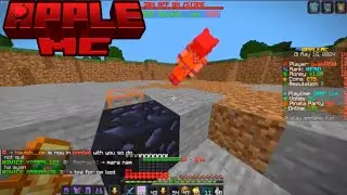 Destroying players in Apple Mc Banana Realm #applemc #minecraft #lifesteal