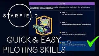 How to easily level up Piloting skill & take over enemy ships - STARFIELD Tips & Tricks