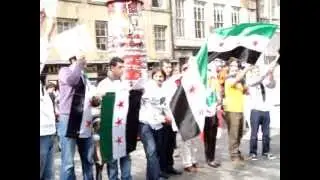Syrian Protesting in Royal Mile Edinburgh Festival Fringe 24-8-2012 - Part2