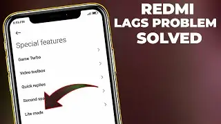 How to Solve Lag problem in Redmi - Redmi special Features
