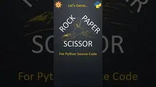 Rock Paper Scissors Game | Mini Python Project | Python Game Development | 