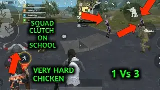 Very Hard Chicken Dinner PUBG Mobile Lite Squad clutch 1Vs3