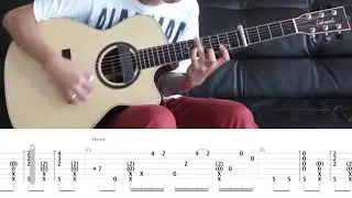 Fingerstyle Guitar | Taylor Swift - Safe and Sound | Sungha Jung Tabs | Guitar Tutorial + Tabs
