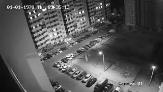 Ночная съёмка камерой видеонаблюдения Hikvision 2mp с крыши жилого дома_2