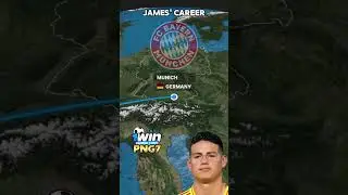 JAMES RODRIGUEZ'S CAREER 🇨🇴 🇧🇷 🇪🇸 #madridistamania #realmadrid #football