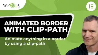 Elementor Animated Border with clipping path