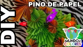 DIY DECORACIÓN PARA NAVIDAD FACIL / PINO DE NAVIDAD FACIL - VIDEO TUTORIAL COMPLETO EN MI CANAL-