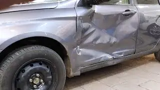 Vesta, side impact repair. Body repair. How I stole the coils.