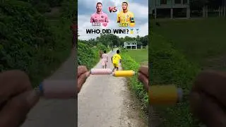 ❌ Messi vs Ronaldo | WHO DID WIN!?⚡SPEED CHALLENGE #shorts #yt #messi #football #trending #cr7 #vs