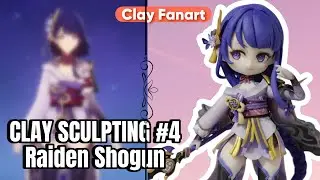 Fanart Nendoroid #4 – Raiden Shogun (Genshin Impact) | Clay Sculpting | Clay tutorial | Clay Doll