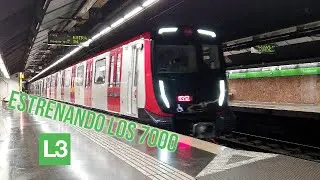 Estrenando los 7000 del Metro de Barcelona