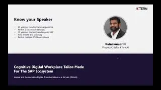 Cognitive Digital Workplace for SAP Customers and SAP Partners