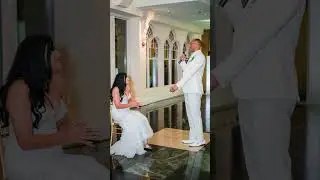 Groom serenades bride