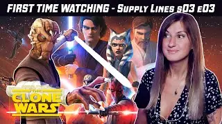 Star Wars: The Clone Wars REACTION - Supply Lines S03 E03 | First Time Watching
