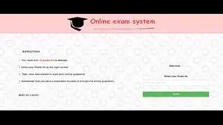 my online exam system demo