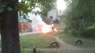 Колёса горят