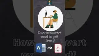 How to convert word to pdf free? 