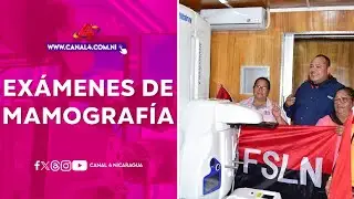 Familias de Nagarote reciben la primera clínica móvil para exámenes especializados de mamografía