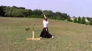Cutting tatami with the ryan sword Yamato replica