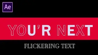 Flickering Text Animation After Effects Tutorial
