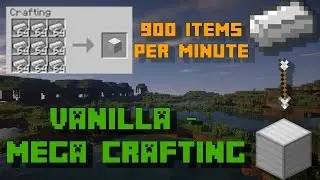 Fastest Way to Craft in Vanilla Minecraft