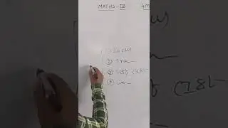 MATHS 1B LIMITS