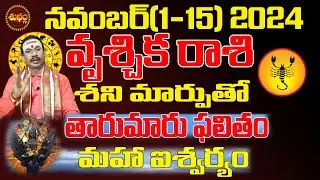తారుమారు ఫలితం | VRUSCHIKA RASI NOVEMBER 2024 | SCORPIO ASTROLOGY #KARTIKA MASAM | SHUBHAM TV