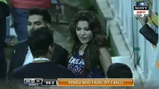 Urvashi rautela enjoys the 1st semi final in UAE T10 League