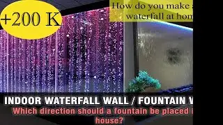 AWESOME INDOOR RAIN WATERFALL WALL AND FOUNTAIN WALL II How to make beautiful Indoor Area II I.A.S.