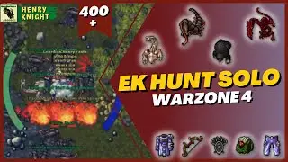 TIBIA: EK HUNT SOLO #24 CHASM SPAWN ( WARZONE IV )