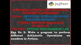 PYTHON PROGRAMMING LAB Exp 2