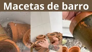 Renovando macetas de barro para tus suculentas