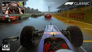 Sebastian Vettel's Red Bull RB6 V8 Engine - Japanese GP | F1 2020 Classic  Steering Wheel Gameplay
