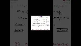 Slope | Condition of slopes | slopes when lines are parallel or perpendicular or neither